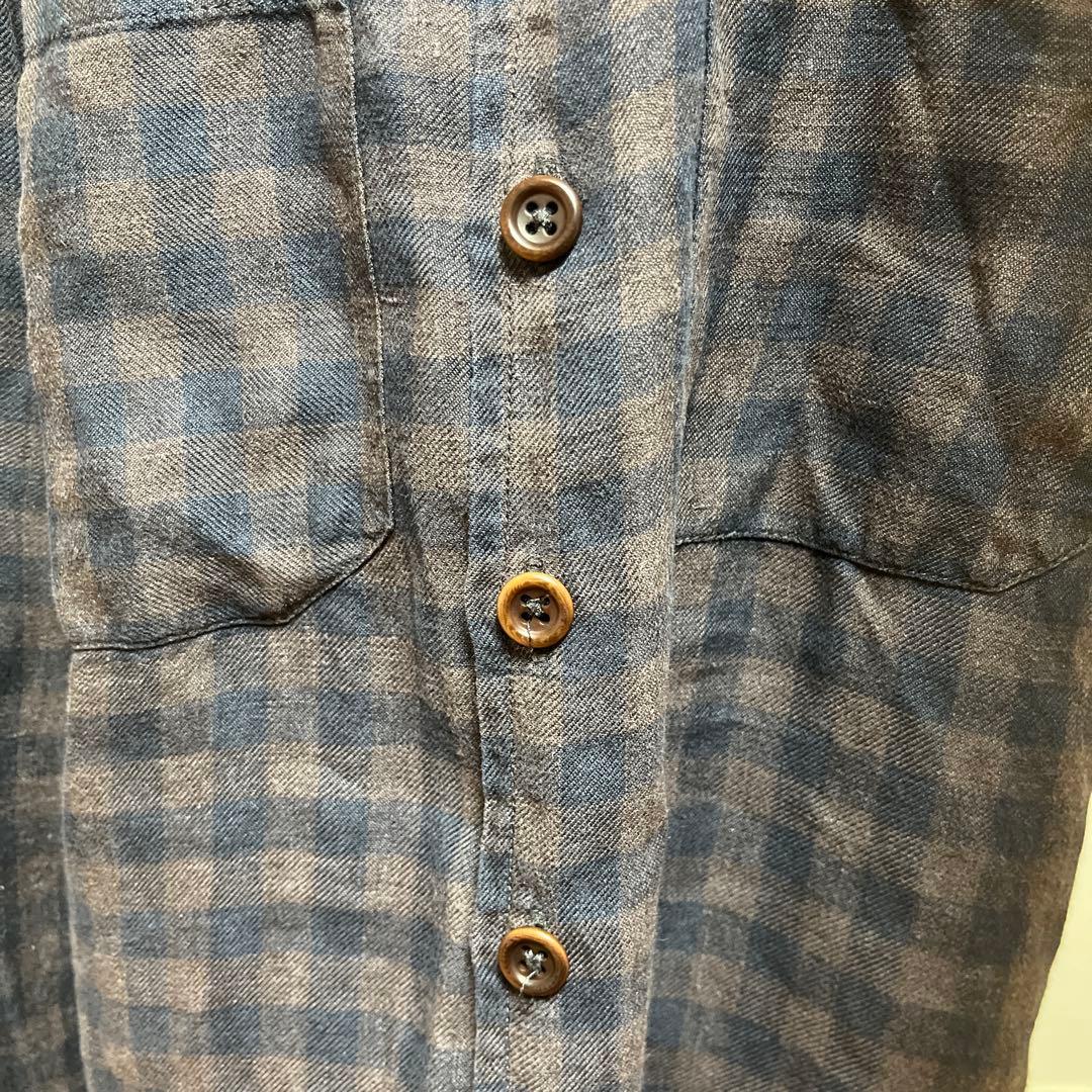 Evan kinori リネンシャツ