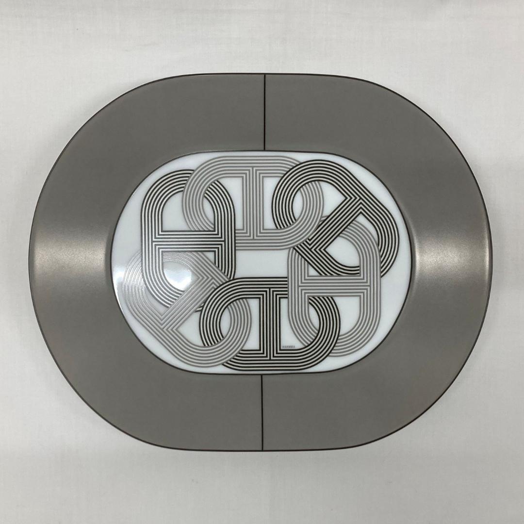 【未使用】エルメス HERMES　ラリー24　オーバルプレート ラージ