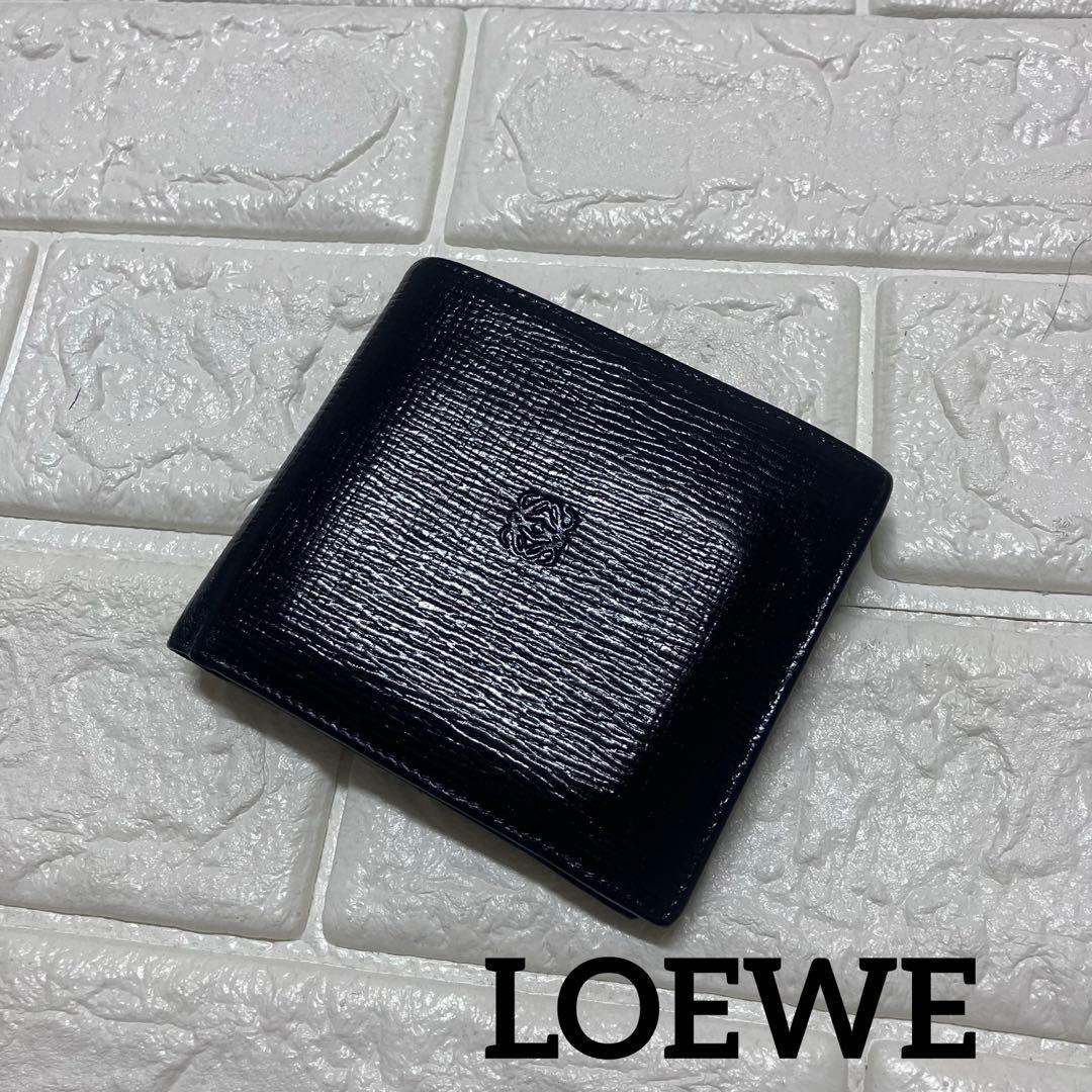 LOEWE 二つ折り財布　小銭入れ付　ロエベ　アナグラム