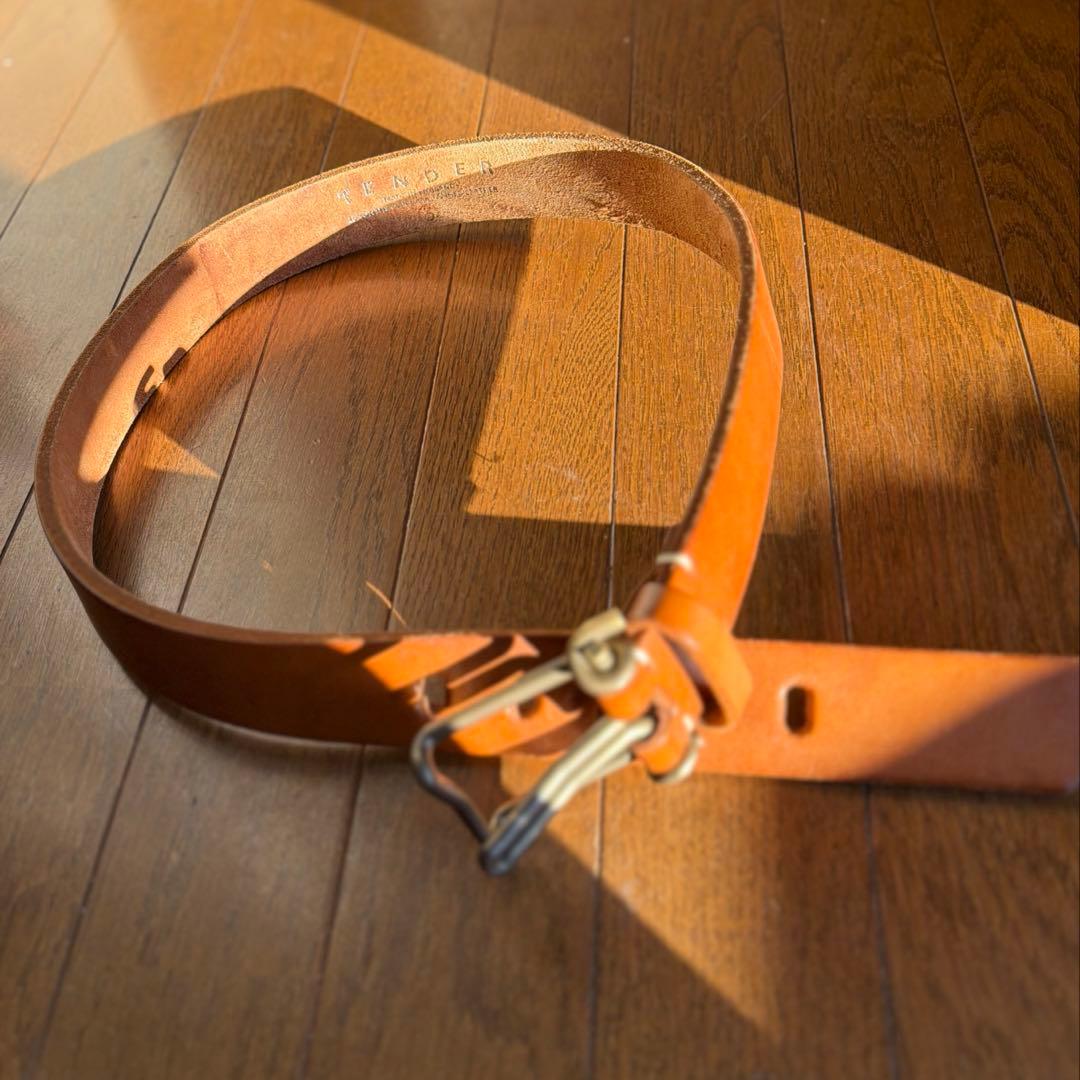 tender co ベルト size3 ブラウン 全長105 w79-90