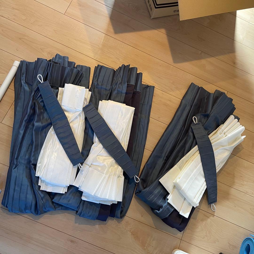 サンゲツ ネイビーブルー 遮光カーテン 腰窓用