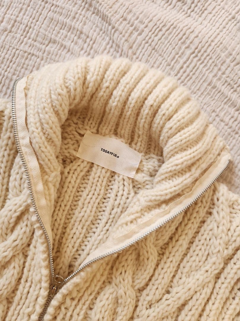 専用 todayful Volume Handknit Cardigan