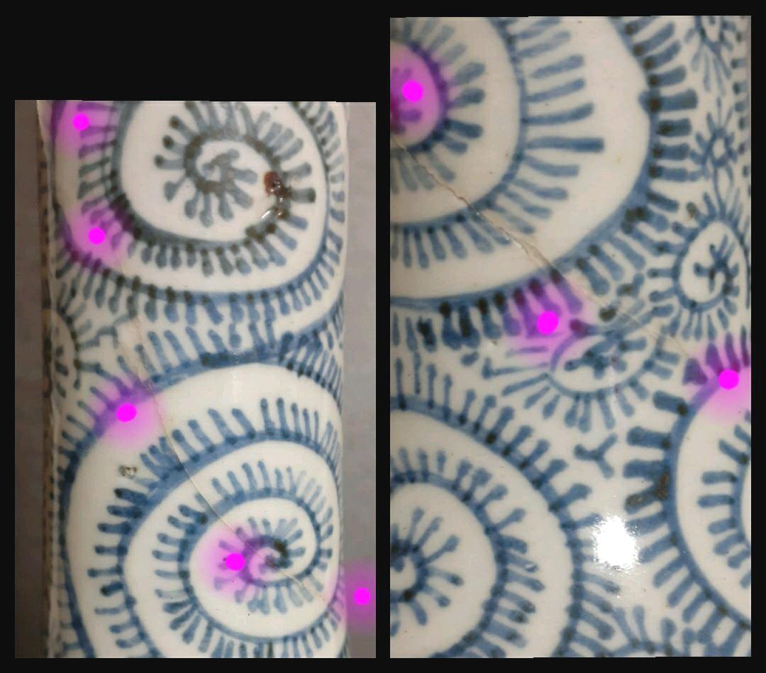 【本物保証！】江戸時代後期　古伊万里　蛸(たこ)唐草文　H.42.6cm　大徳利