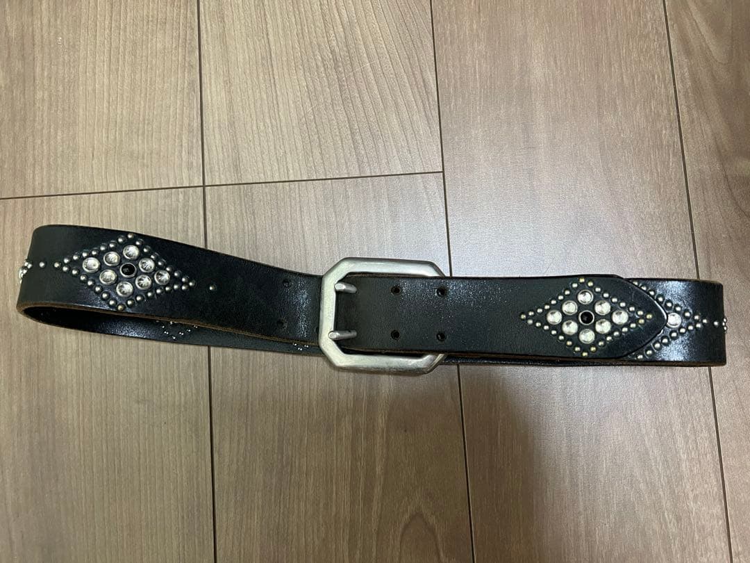 レッドリーチュエ✖️WCベルト　スタッズレザー ベルト HTC 32インチ