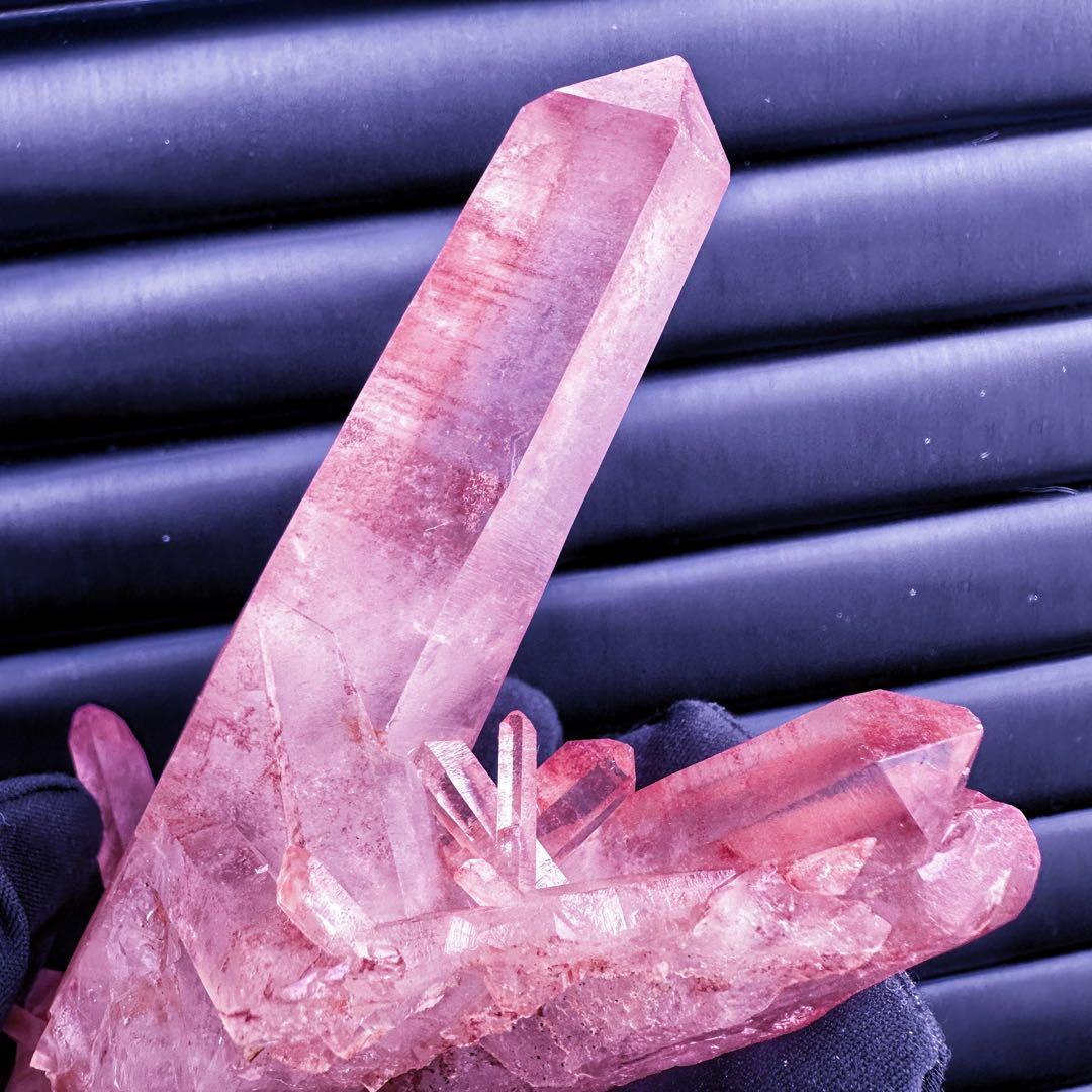 希少❗️絶品❗️超綺麗♡超強いパワー ピンクヒマラヤ クラスター水晶天然石A1536