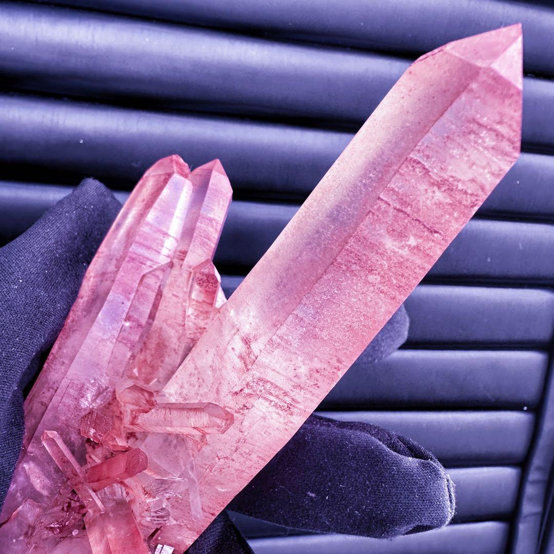 希少❗️絶品❗️超綺麗♡超強いパワー ピンクヒマラヤ クラスター水晶天然石A1536