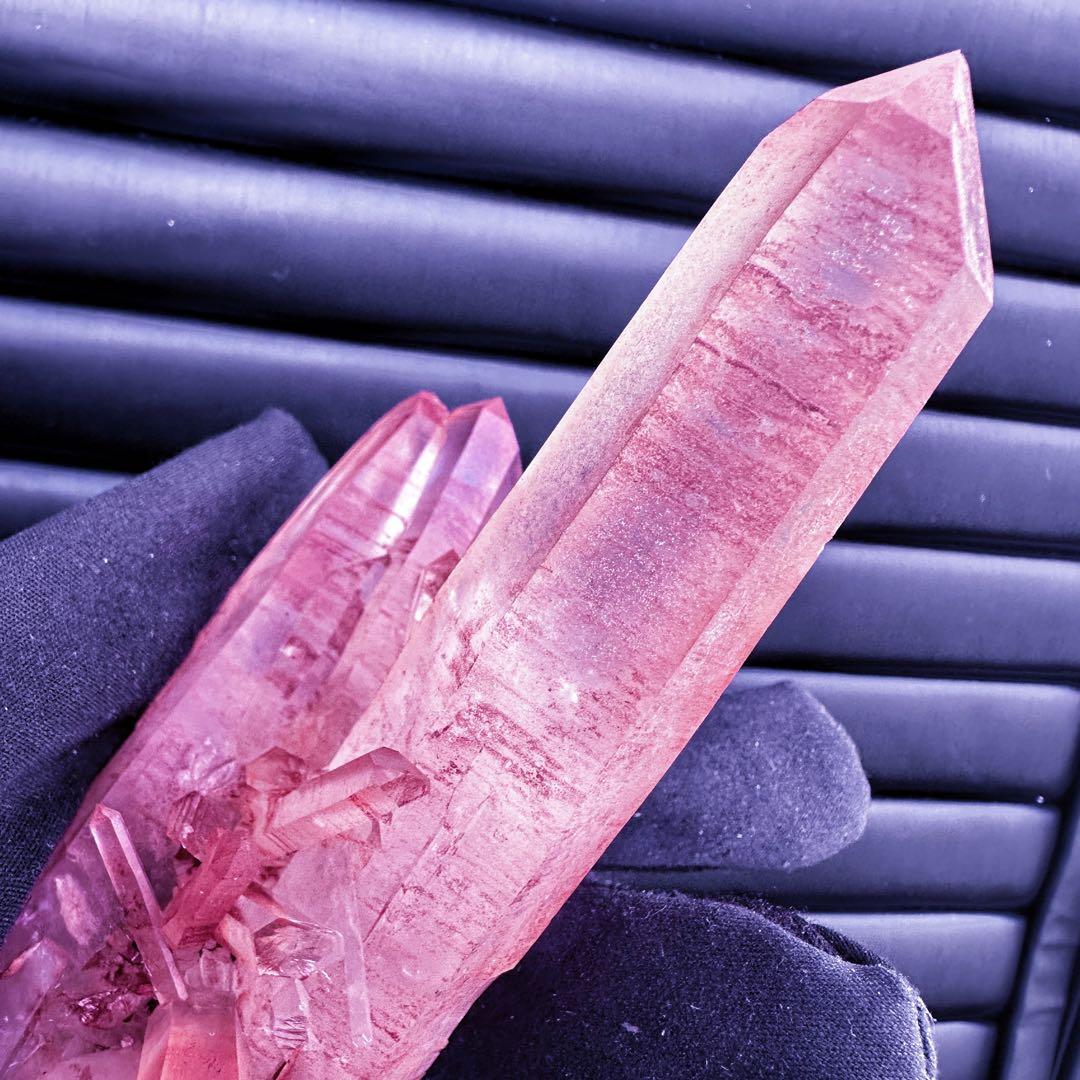 希少❗️絶品❗️超綺麗♡超強いパワー ピンクヒマラヤ クラスター水晶天然石A1536