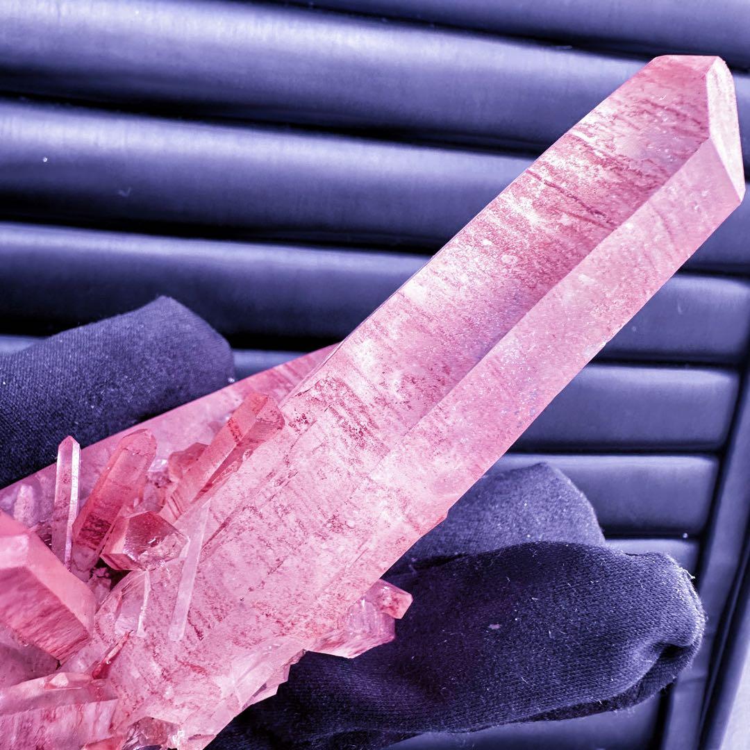 希少❗️絶品❗️超綺麗♡超強いパワー ピンクヒマラヤ クラスター水晶天然石A1536