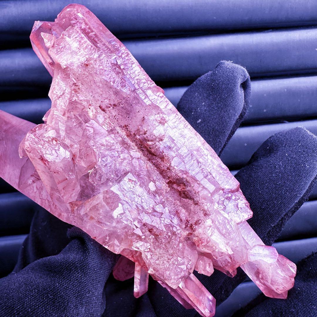 希少❗️絶品❗️超綺麗♡超強いパワー ピンクヒマラヤ クラスター水晶天然石A1536