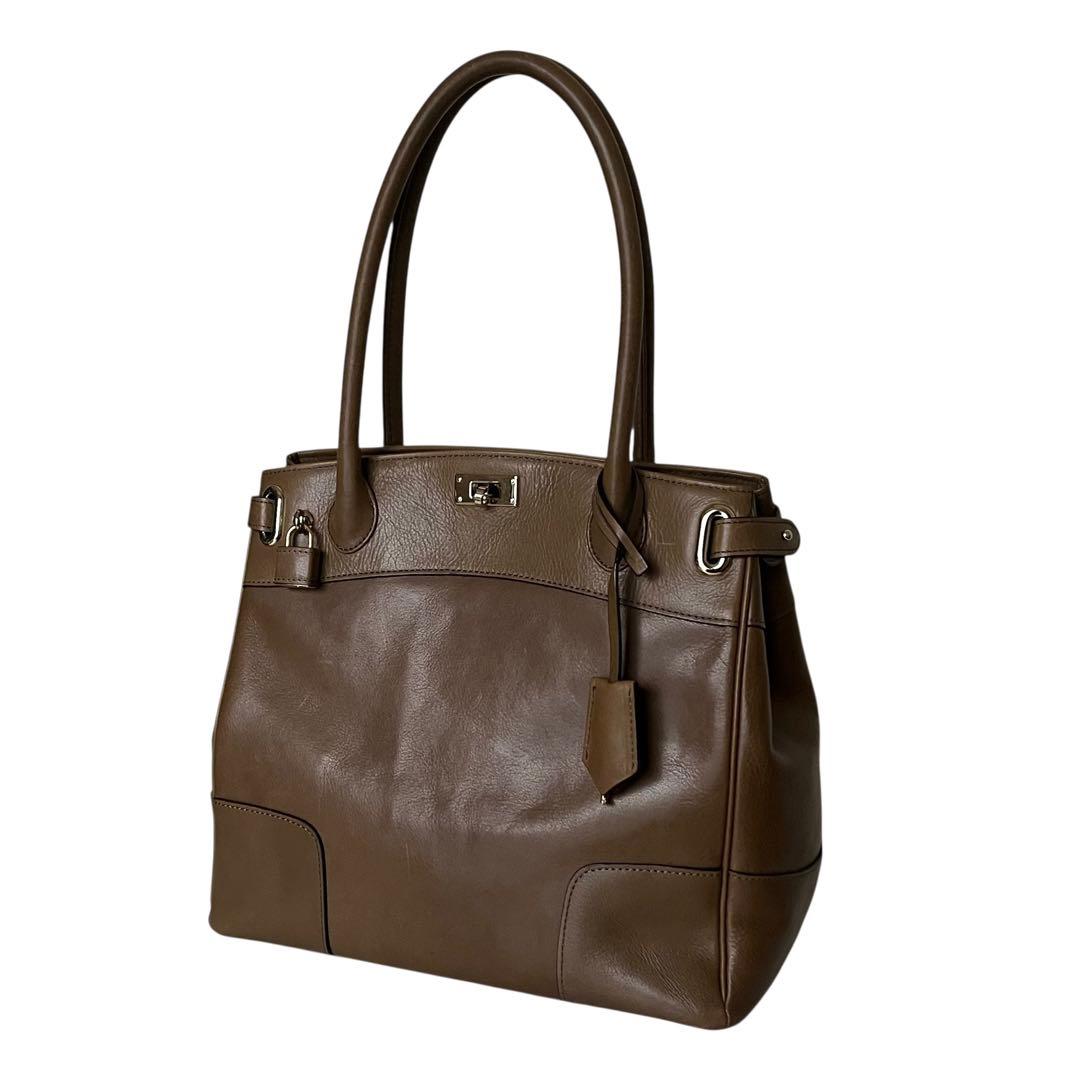 極美品 HAMANO クラッシーアーバントート ミニ ゴールド金具 南京錠 底鋲