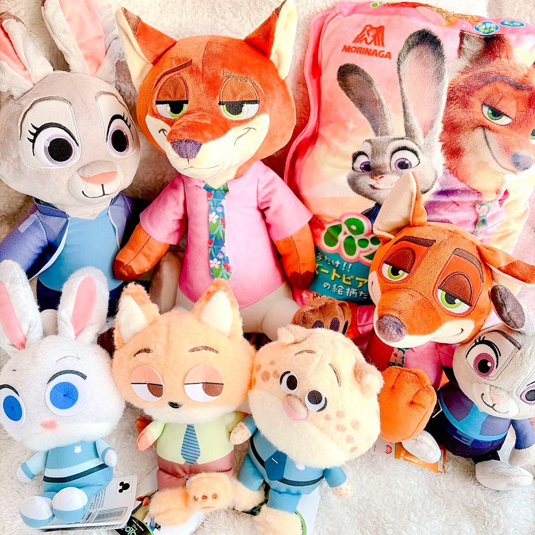 【値下げ・おまけ付】Zootopia ズートピア ぬいぐるみ&ブランケット
