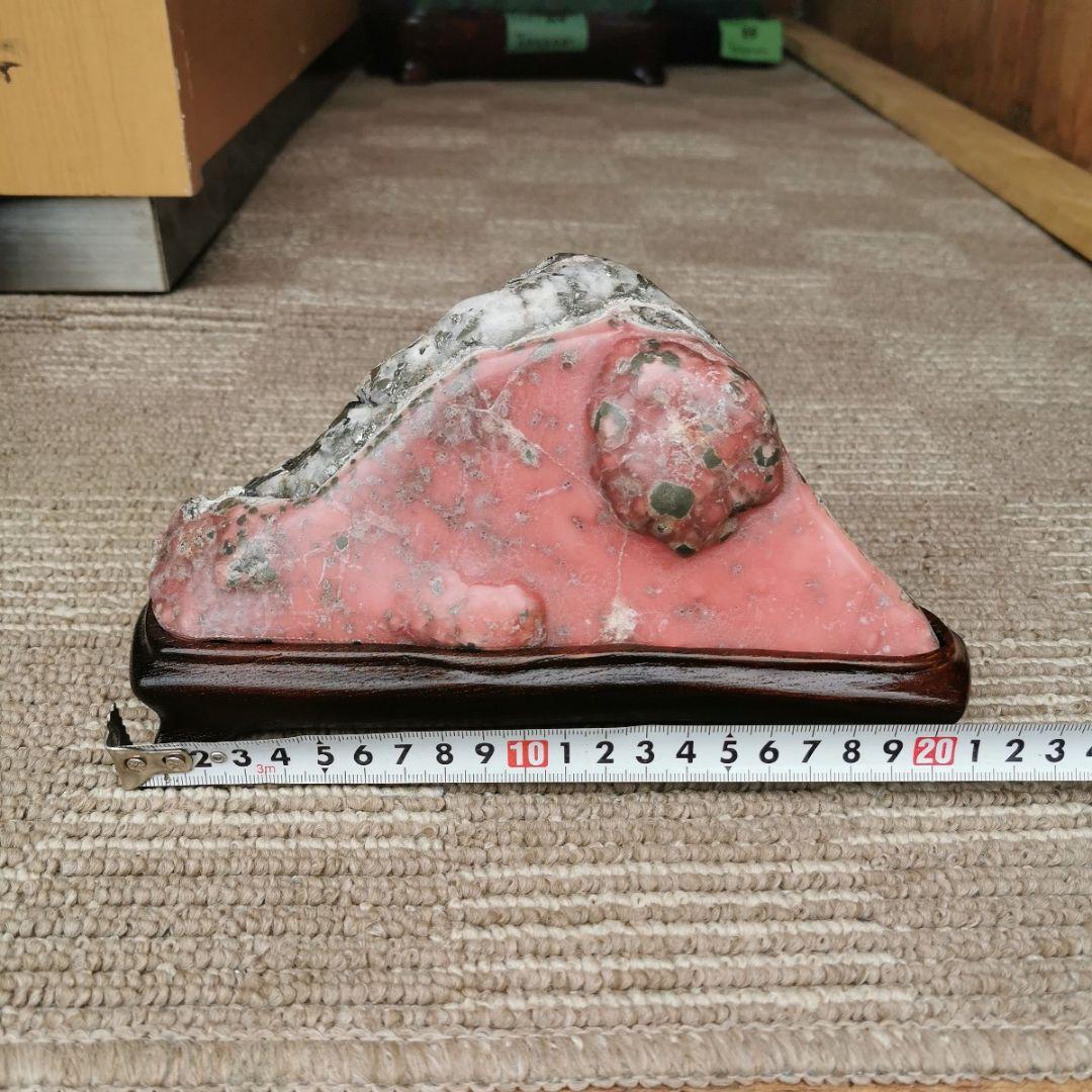 青森県　中津軽郡西目屋尾太鉱山産　ロードクロサイト　鑑賞石　石　置物