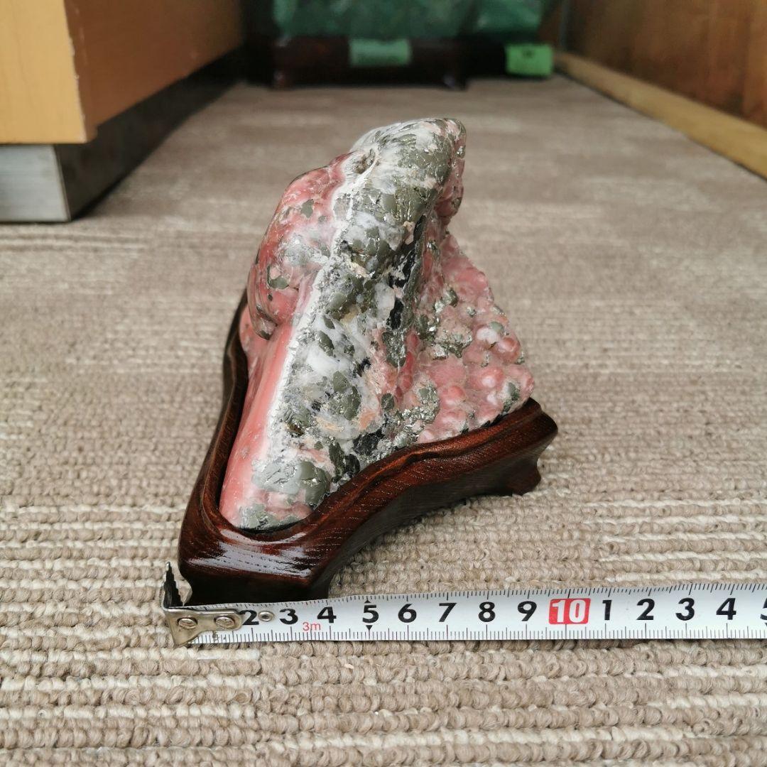 青森県　中津軽郡西目屋尾太鉱山産　ロードクロサイト　鑑賞石　石　置物