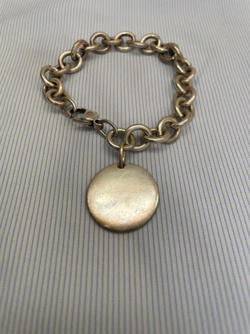 Tiffany ラウンド タグ チャーム ブレスレット