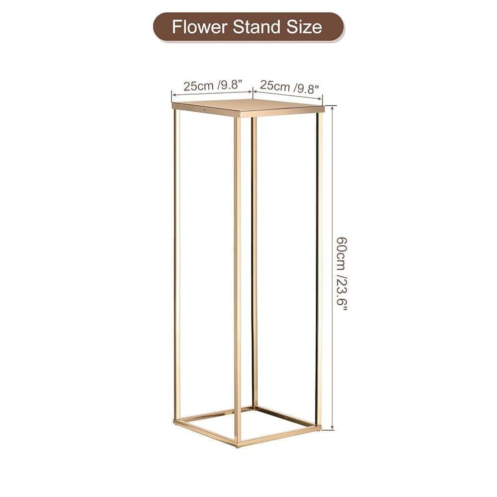 uxcell ウェディングフラワースタンド 高さ60 cm 金トーン 10個