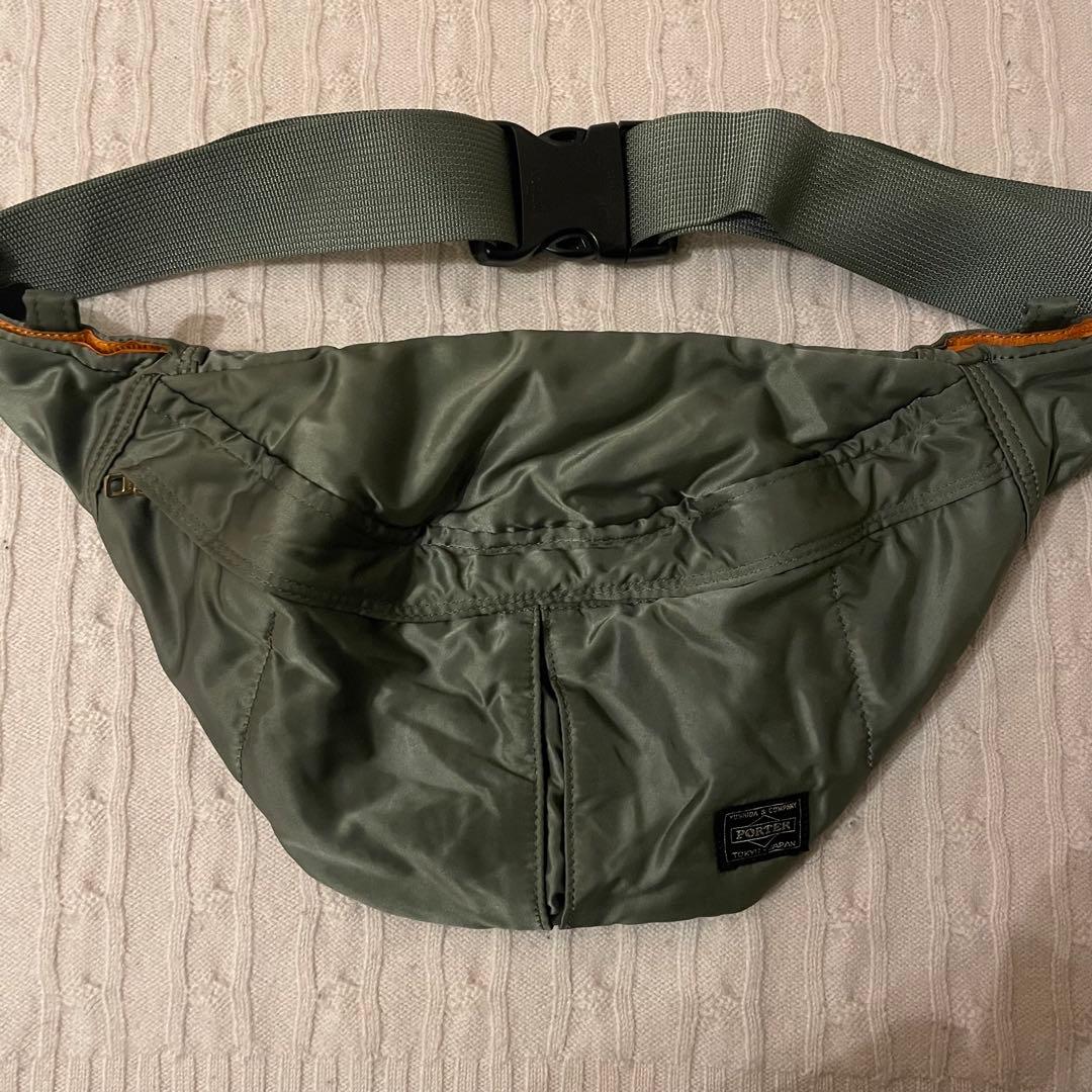 【美品✨】PORTER TANKER ウエストバッグ ボディバッグ カーキ