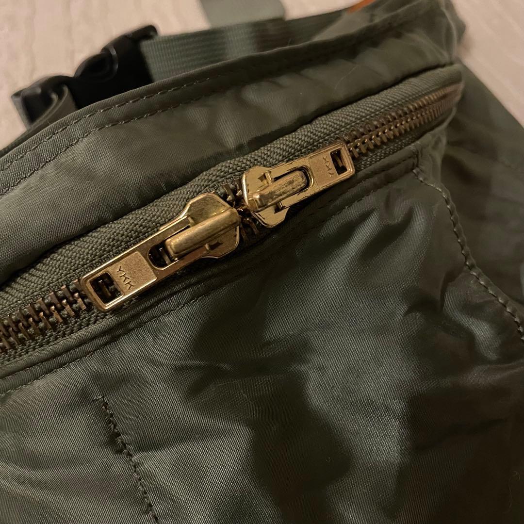 【美品✨】PORTER TANKER ウエストバッグ ボディバッグ カーキ