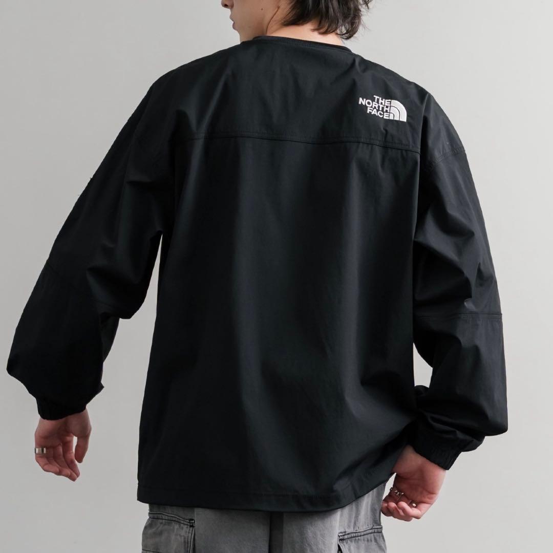 L＊アルバニークルーネック　ブラック　黒＊ロンT＊ノースフェイス＊韓国限定