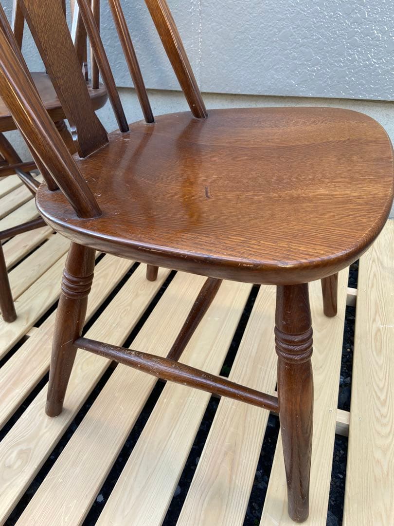 【3脚所持】②飛騨産業 ダイニングチェア ボウバック ヴィンテージ