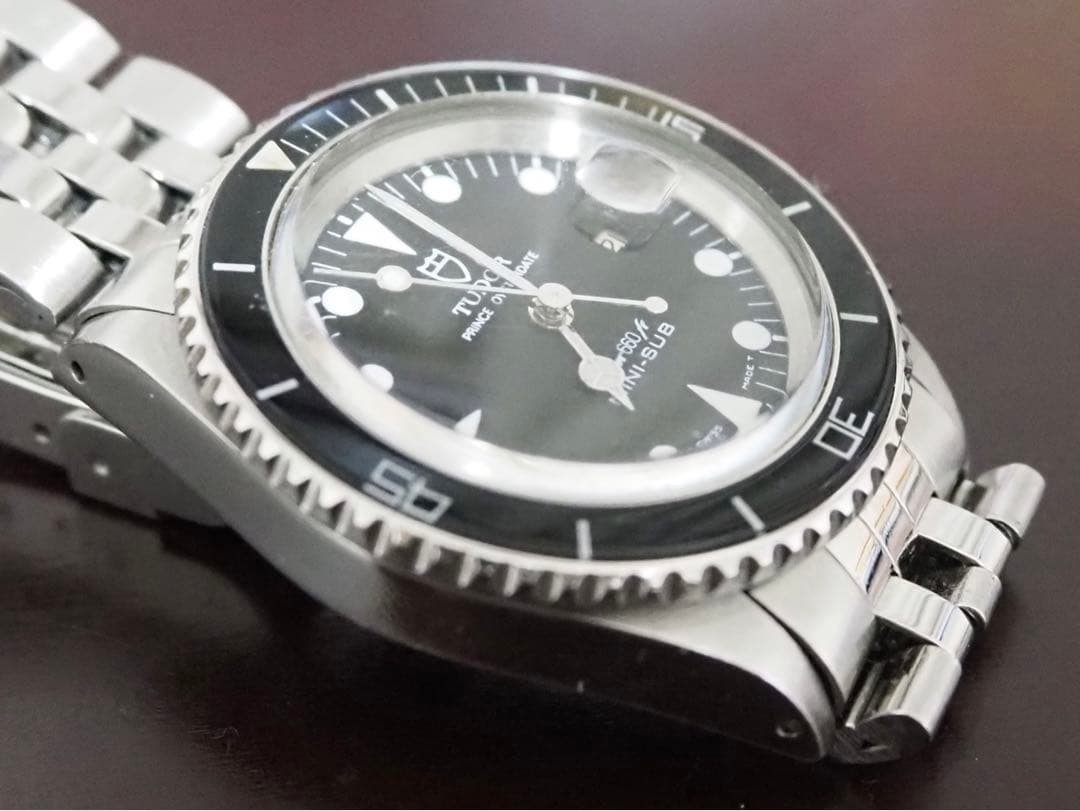 美品☆TUDOR miniサブ　ブラック 自動巻き腕時計