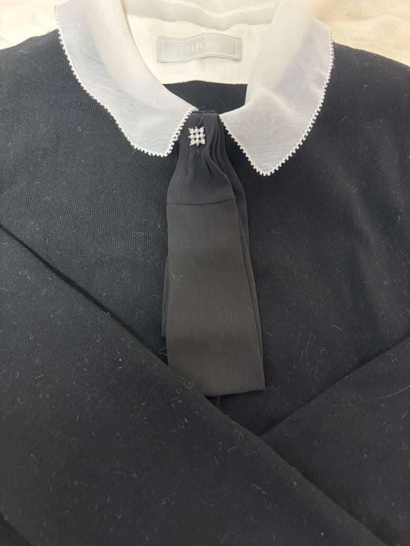 celford 襟付きニットカーディガン 36