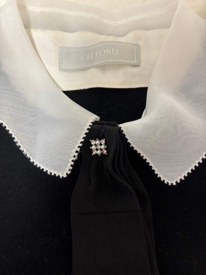 celford 襟付きニットカーディガン 36