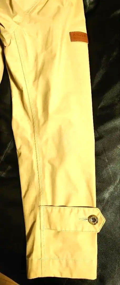 AIGLEトレンチコート メンズ ベージュ ダブルブレスト