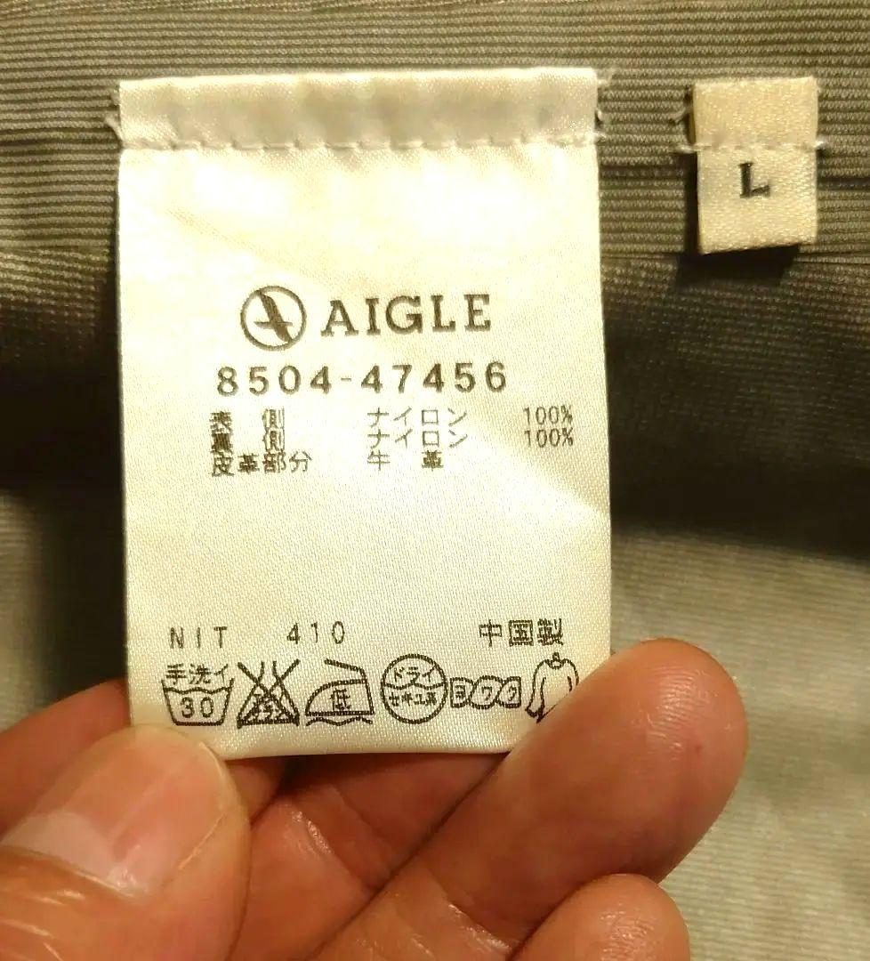 AIGLEトレンチコート メンズ ベージュ ダブルブレスト