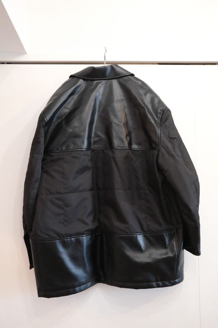 【美品】LEATHER SWITCHING OVER JACKET