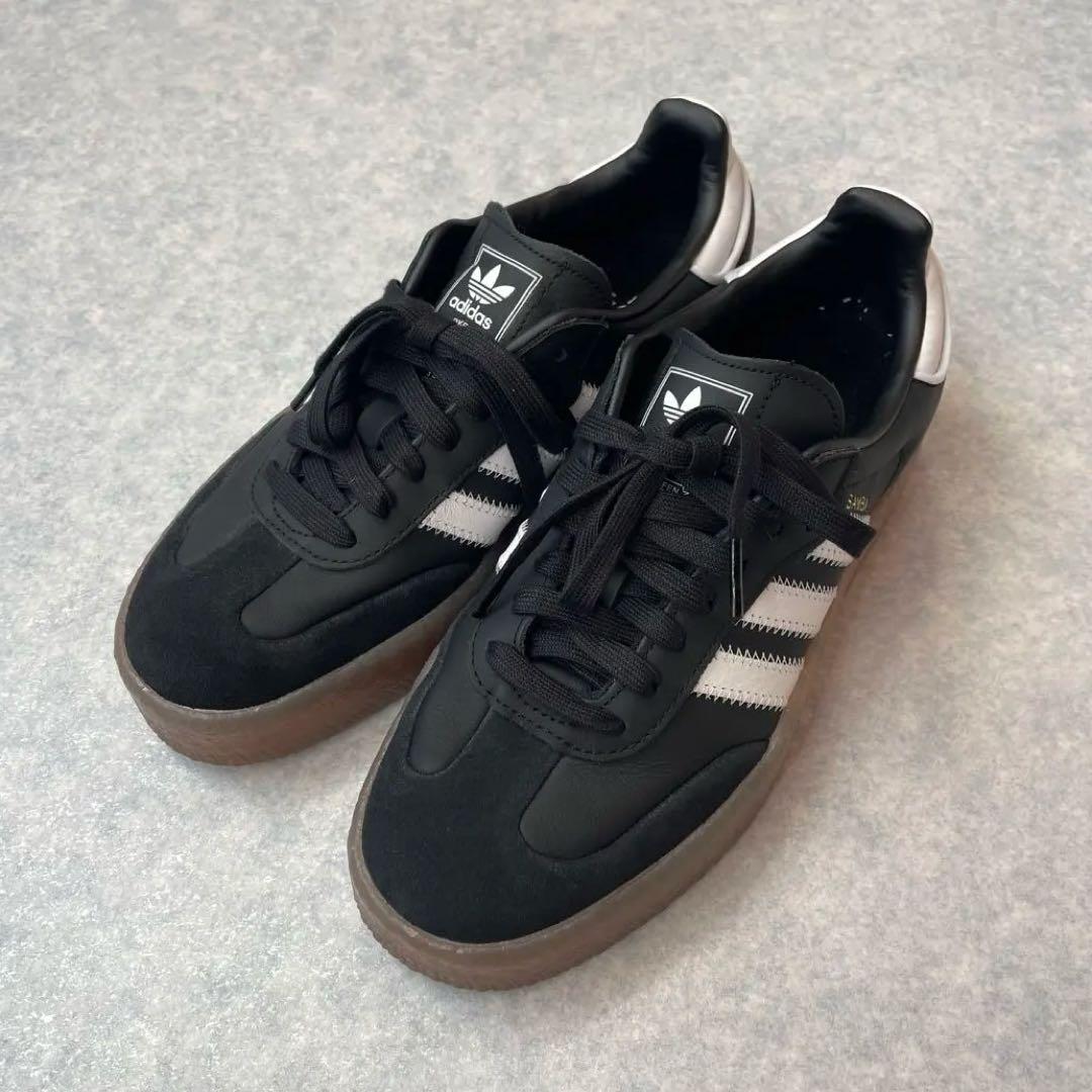 【極美品】adidas SAMBAE W JI1350 厚底 24.5 ブラック