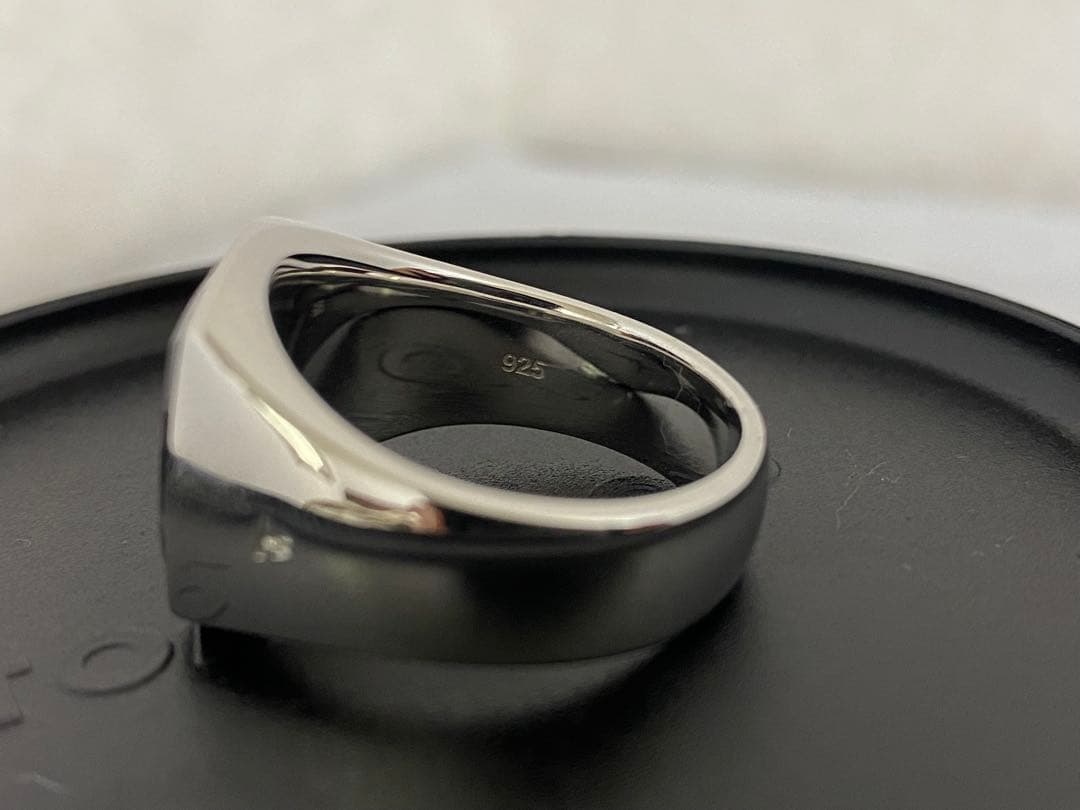 【新品】TOM WOOD リング　Cushion Larvikite 62