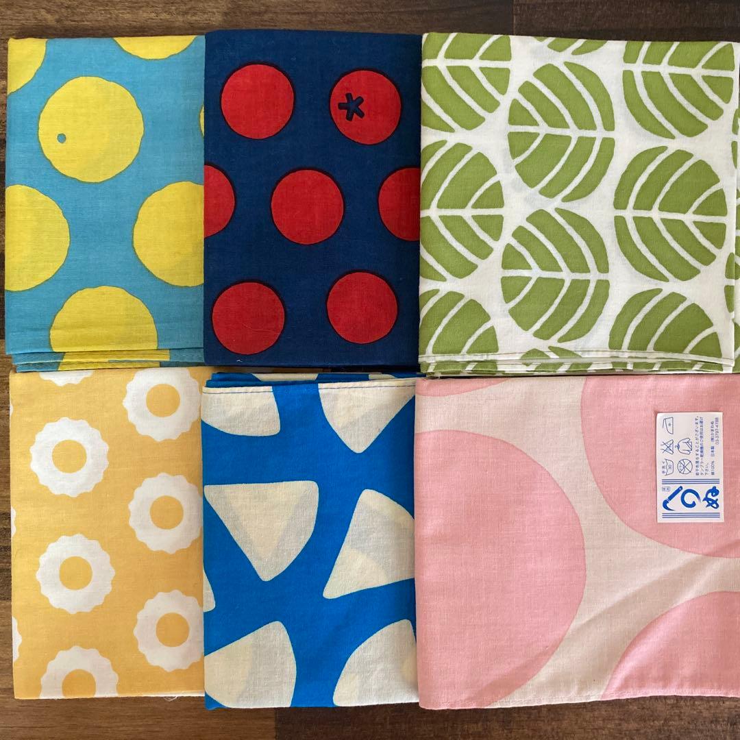 かまわぬ　おいしい風呂敷　6枚セット　　②