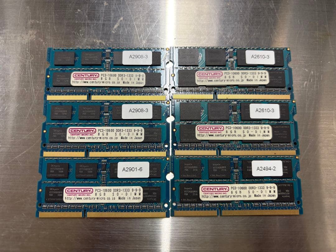 あ*ん様 Samsung他 メモリ DDR3 8GB 31枚 合計248GB