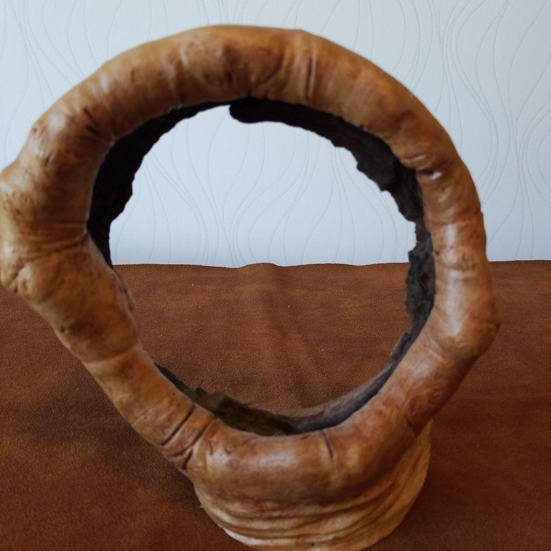 置物オブジェ　欅けやき《全て丸くおさまる》稀少！