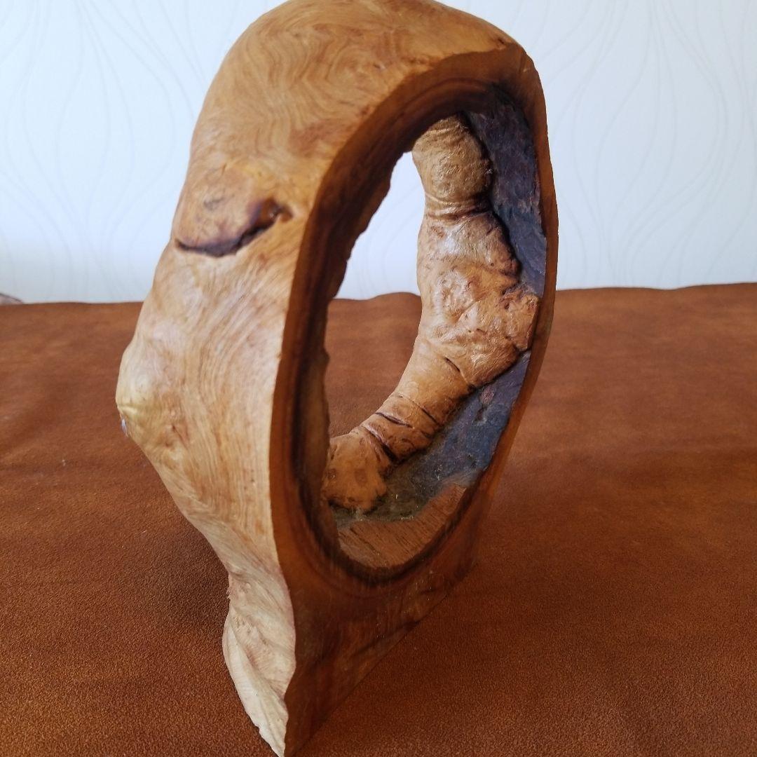 置物オブジェ　欅けやき《全て丸くおさまる》稀少！