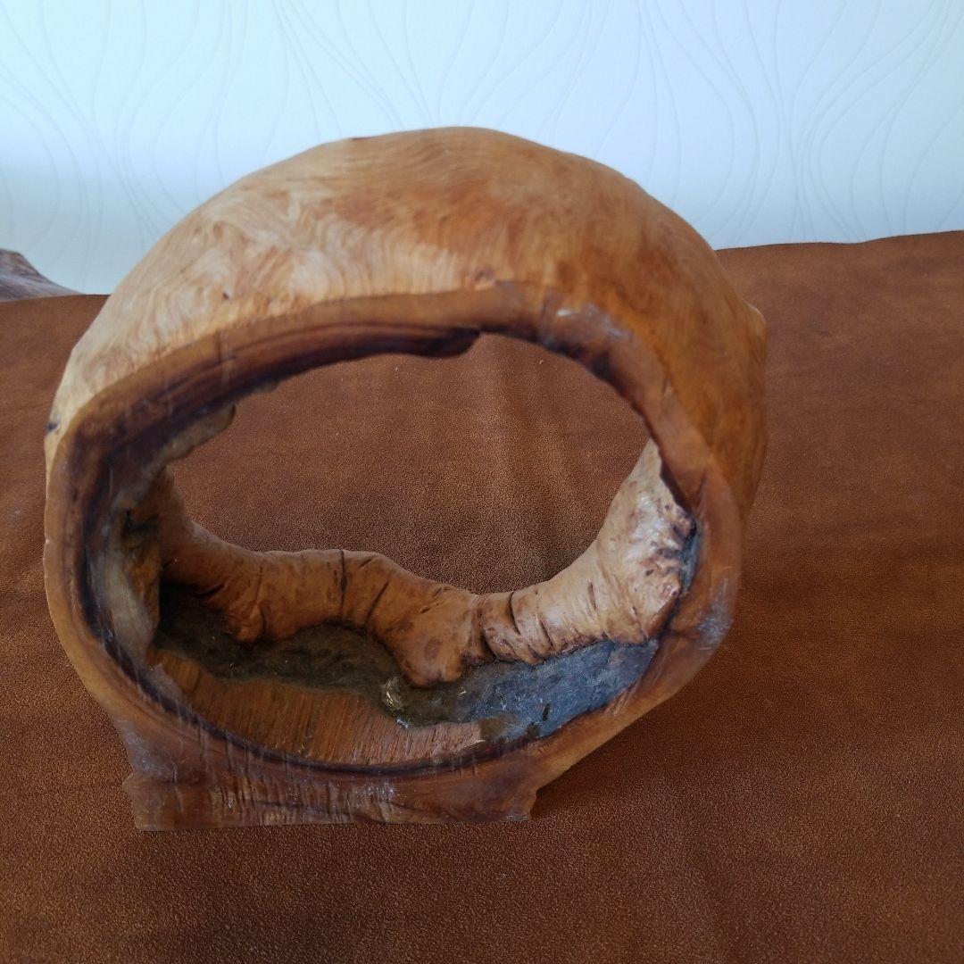 置物オブジェ　欅けやき《全て丸くおさまる》稀少！