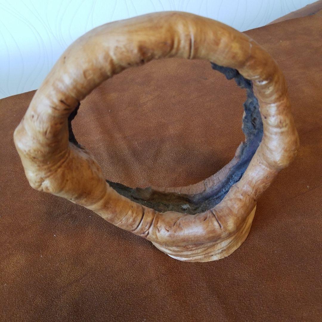 置物オブジェ　欅けやき《全て丸くおさまる》稀少！