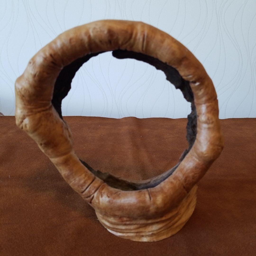 置物オブジェ　欅けやき《全て丸くおさまる》稀少！