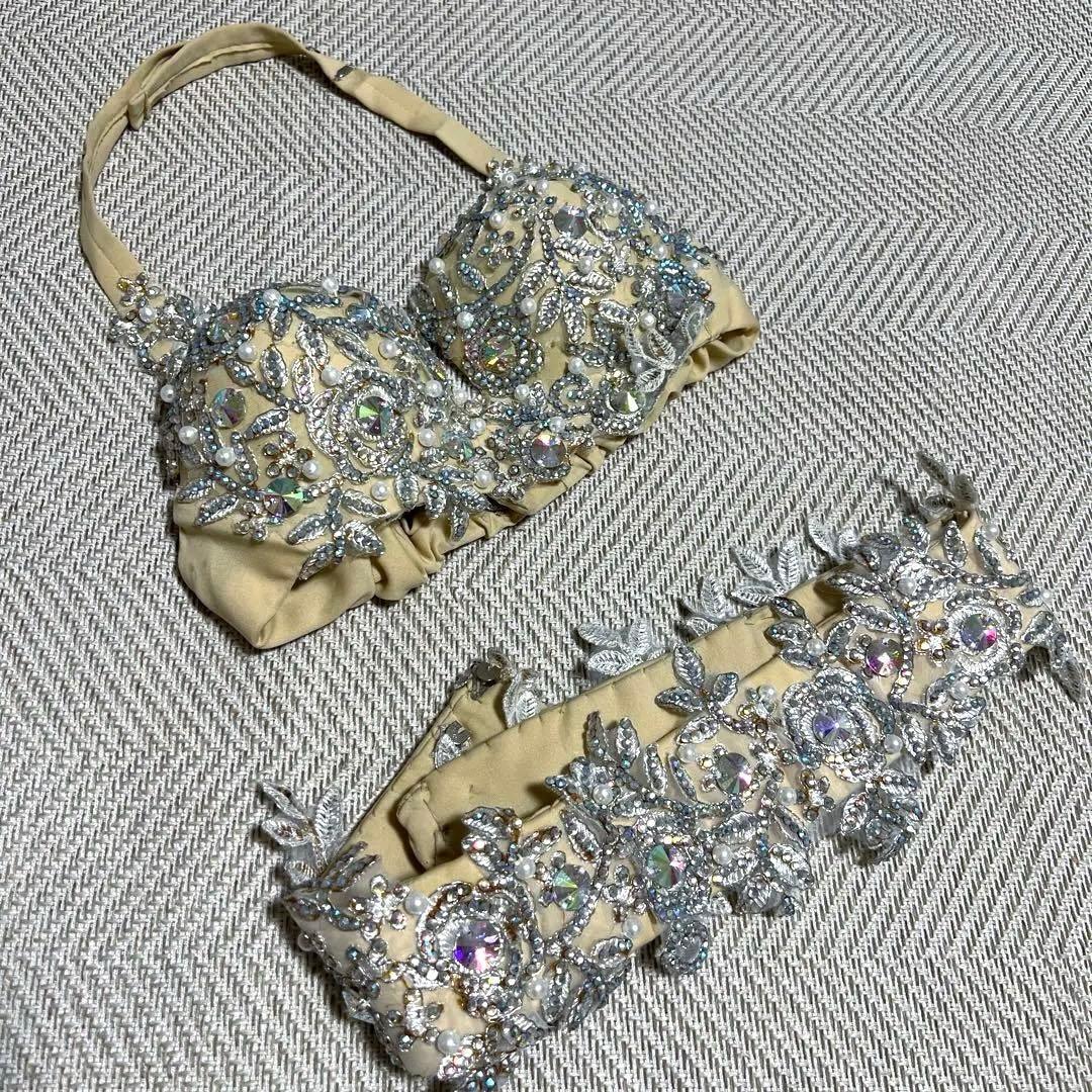 ベリーダンス衣装　ブラ＆ベルト　ブラベルトＳサイズ