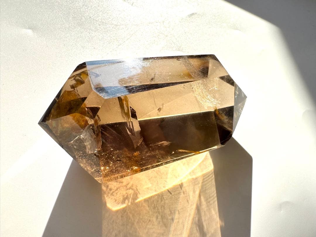 透明感 影山入り スモーキークォーツ ダブルポイント