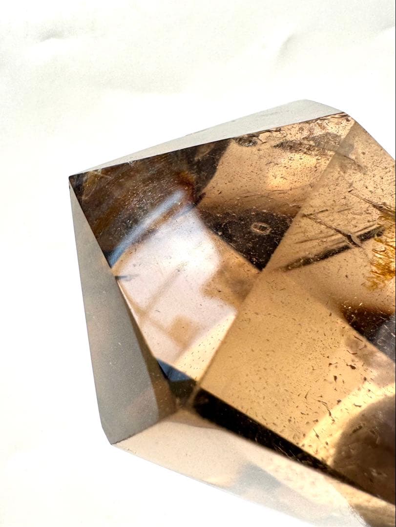 透明感 影山入り スモーキークォーツ ダブルポイント