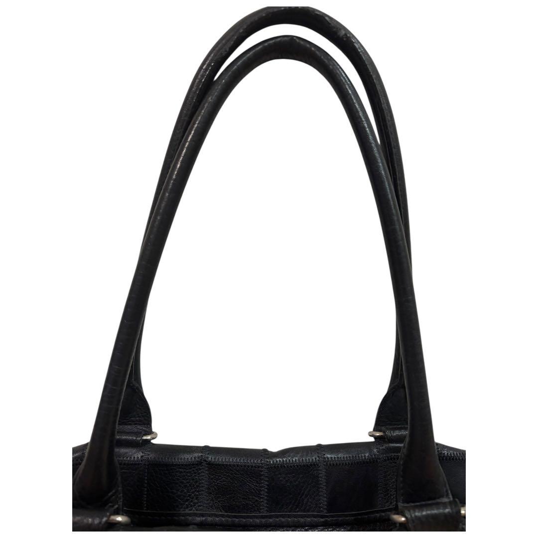 TRION トライオン　トートバッグ パッチワーク パネルレザー ビジネスバッグ