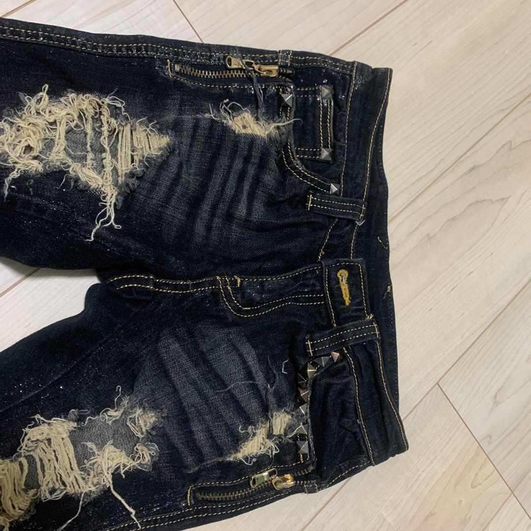 d.i.a. ダメージスキニーデニム 24インチ、平成ギャル　y2k