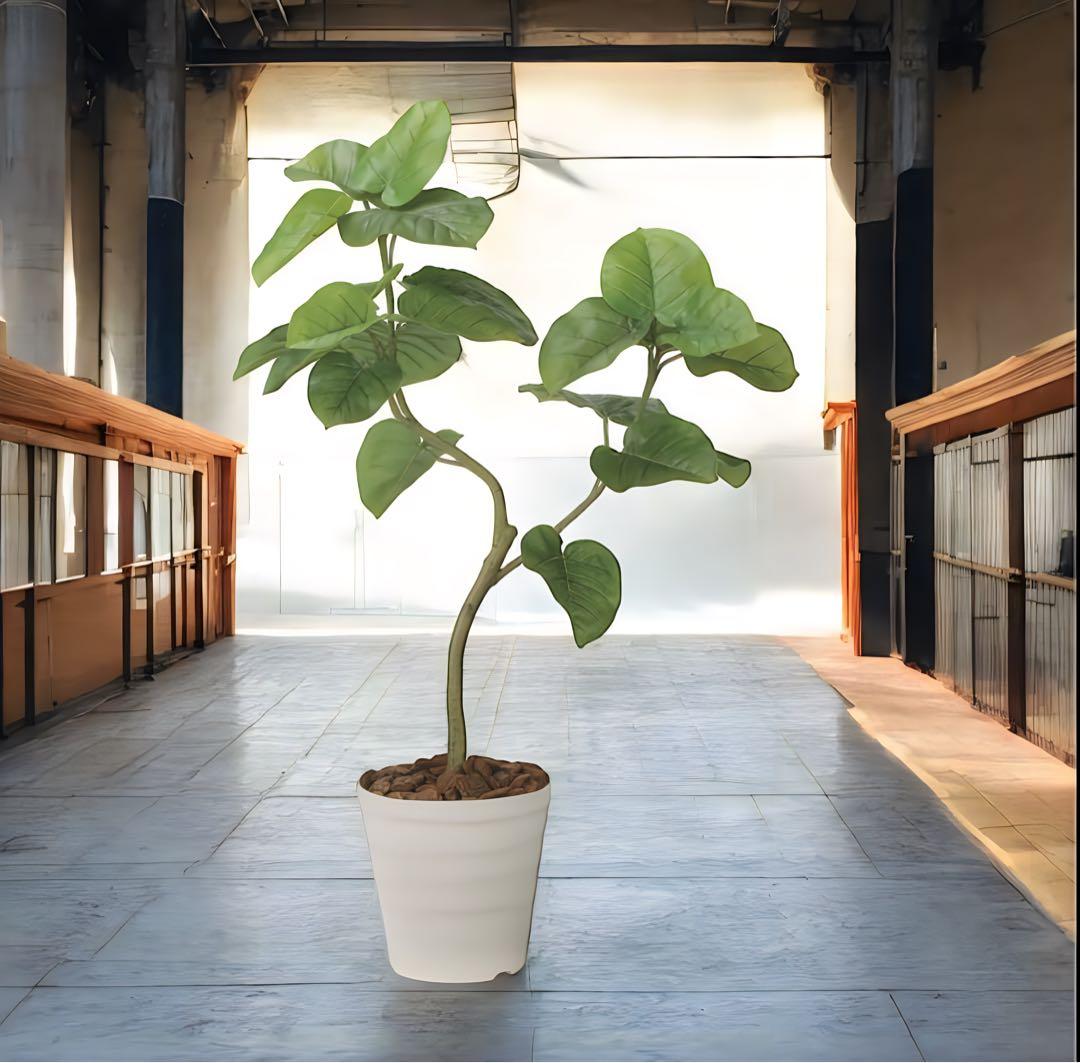 光触媒　人工観葉植物　ウォールグリーン　フェイクグリーン　ウンベラータ1.25