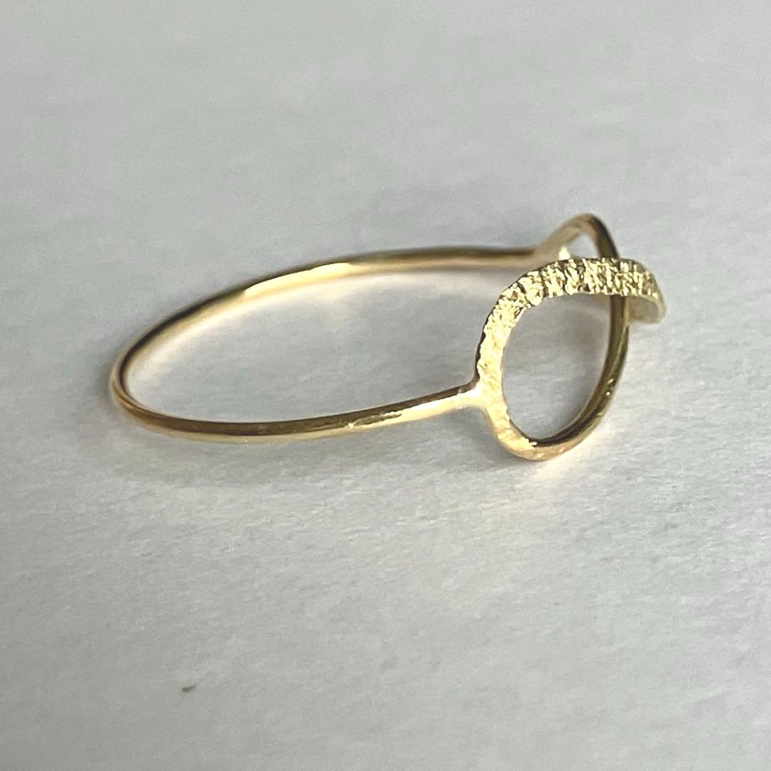 K18 18金　19号　リング　48