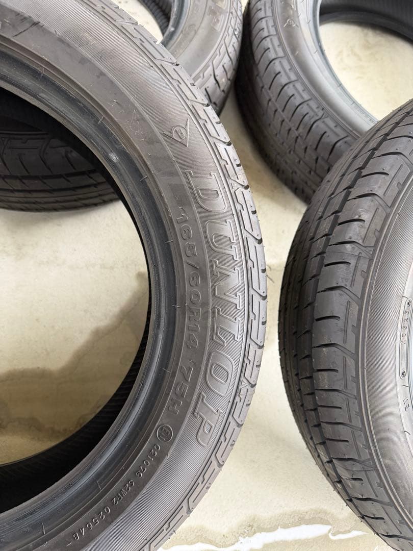 エブリィワゴン　純正　　2025年製ダンロップタイヤのみ4本　165/60r14
