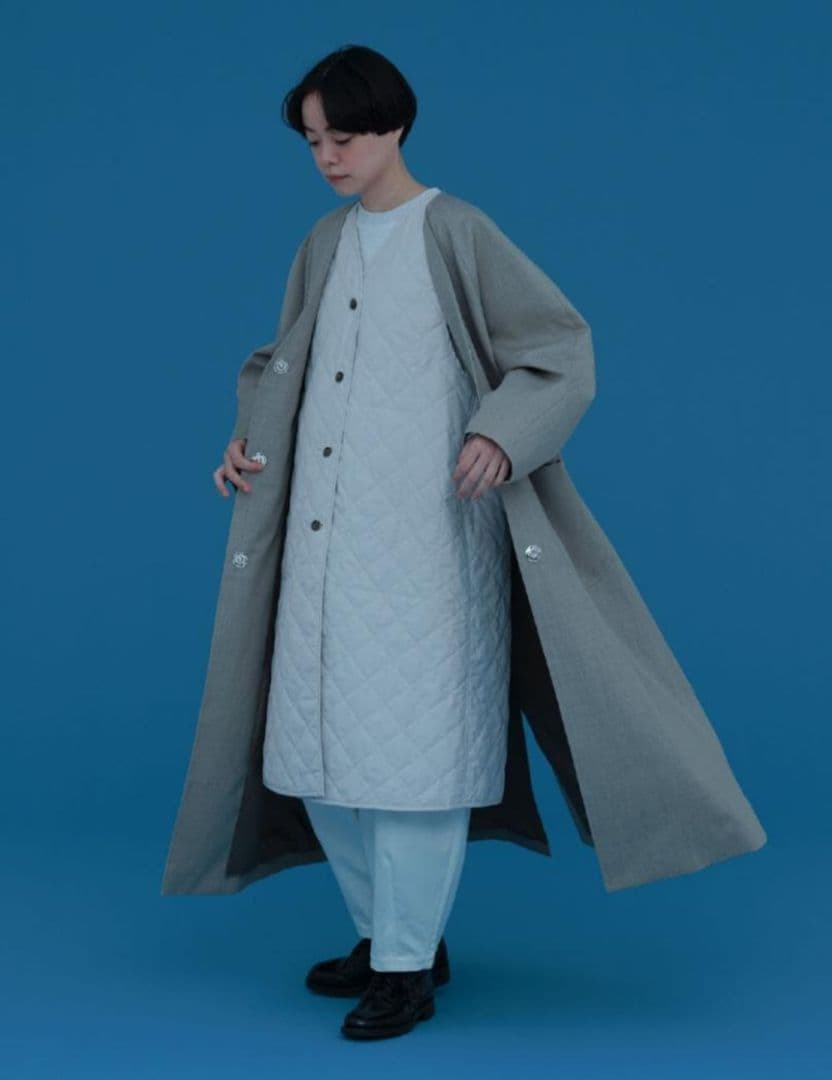 Cacco ウールの3WAY マキシコート