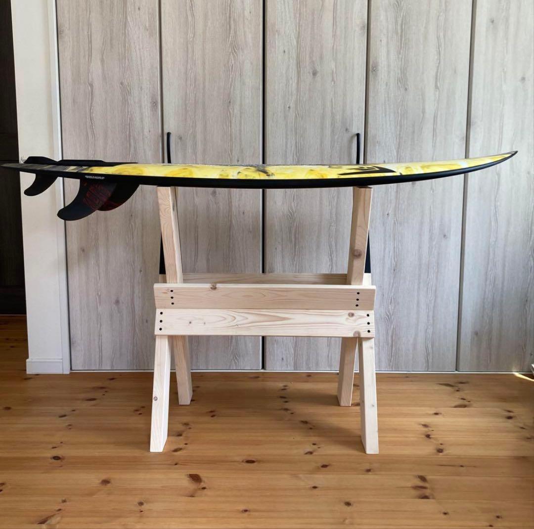 開閉式！木製サーフボード用メンテナンススタンド　スタンドラック