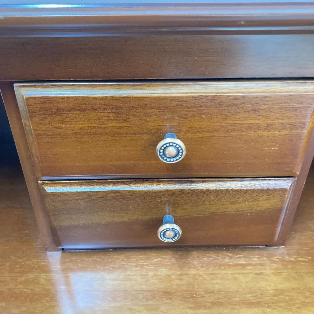 東海家具　ミニデスク　机　天然木　クラシカル　コンパクト