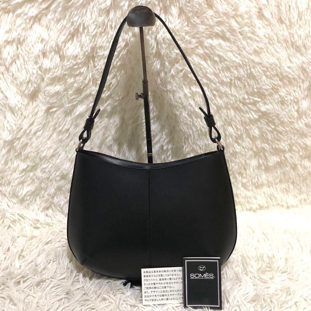 未使用☆ソメス レザー トートバッグ ブラック